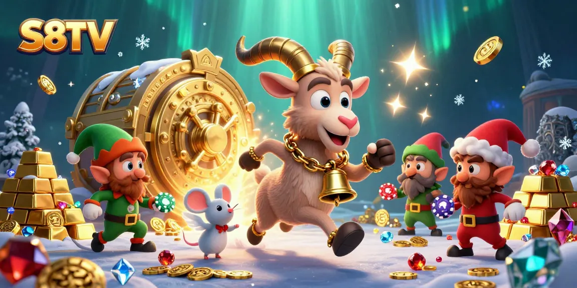 Experience S8TV's thrilling atmosphere as animated characters steal the spotlight in a vibrant casino scene.