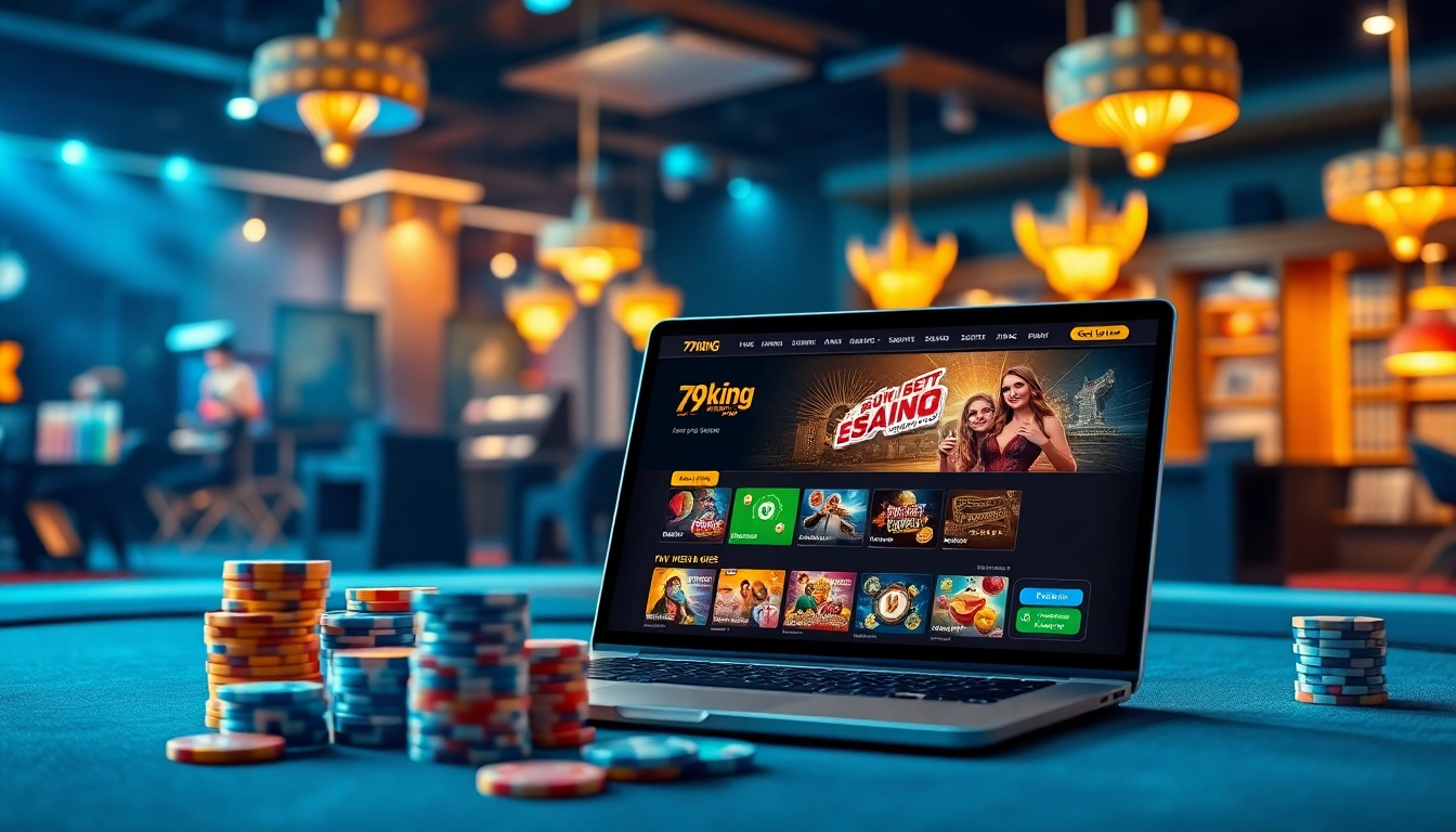 Engaging scene of an online gaming experience with the 79king platform.