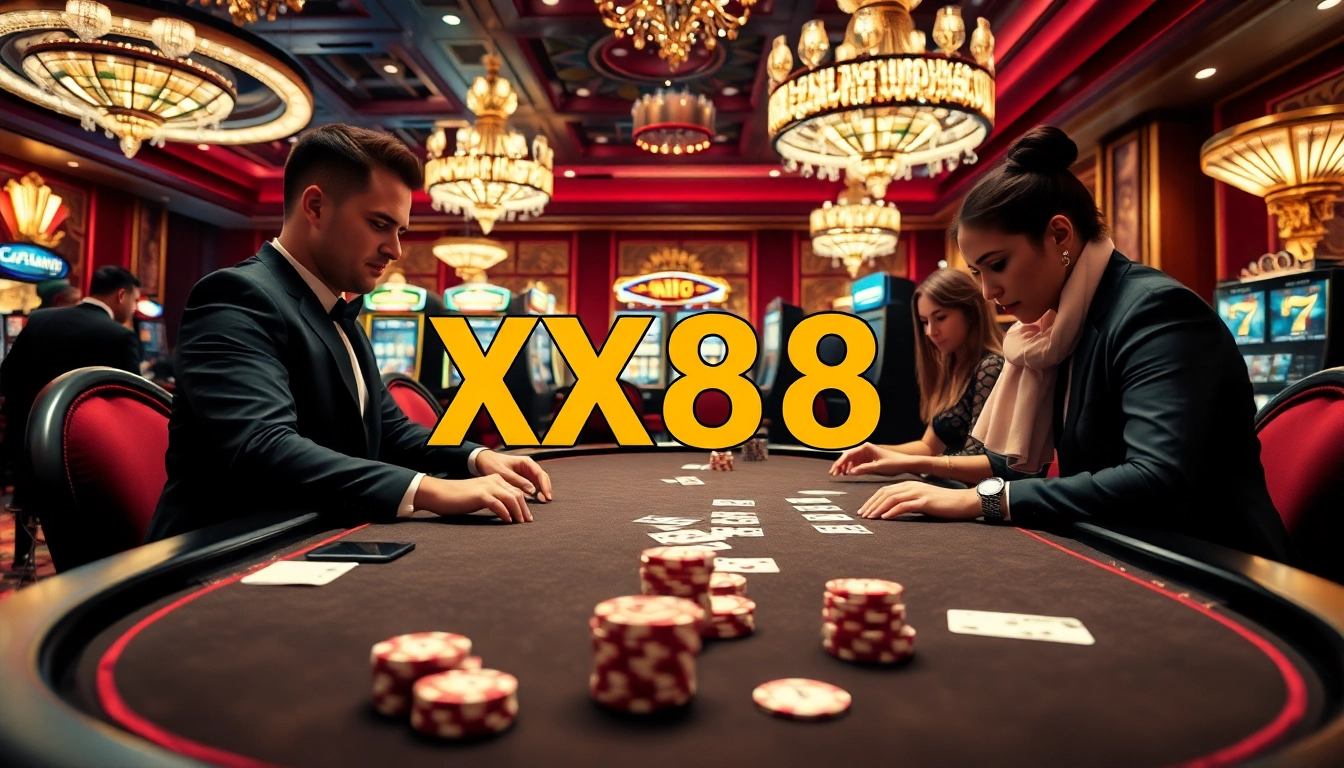 Experience the excitement at XX88 with professional dealers and high-stakes poker gameplay.