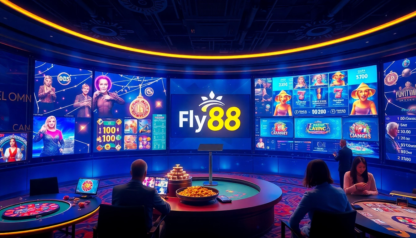 Experience the thrill of casino games at fly88 with sleek, interactive interfaces and vibrant gaming atmosphere.