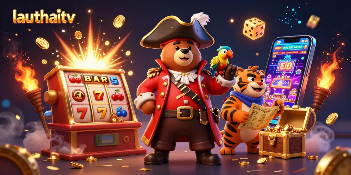 Experience the thrill of lauthaitv casino gaming with vibrant characters and exciting jackpot elements.