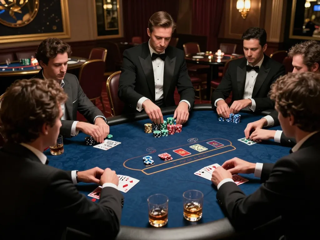 Players engaged in a dynamic poker game at 888NOW casino, showcasing strategic gameplay.