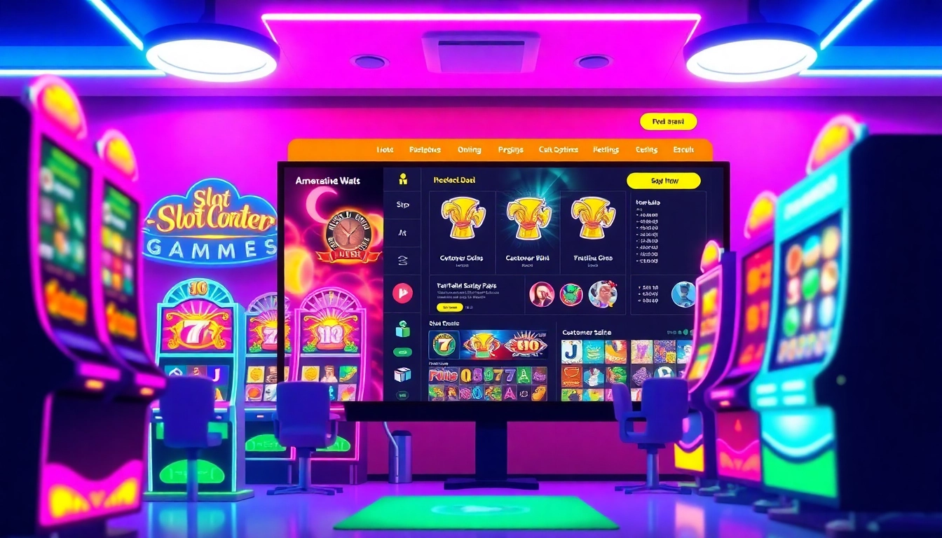Engaging slot dana gaming interface showcasing vibrant slot machines and user-friendly design.