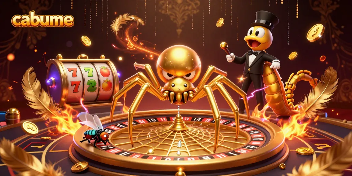 cabume offers a thrilling gaming experience with a spider-themed roulette setup