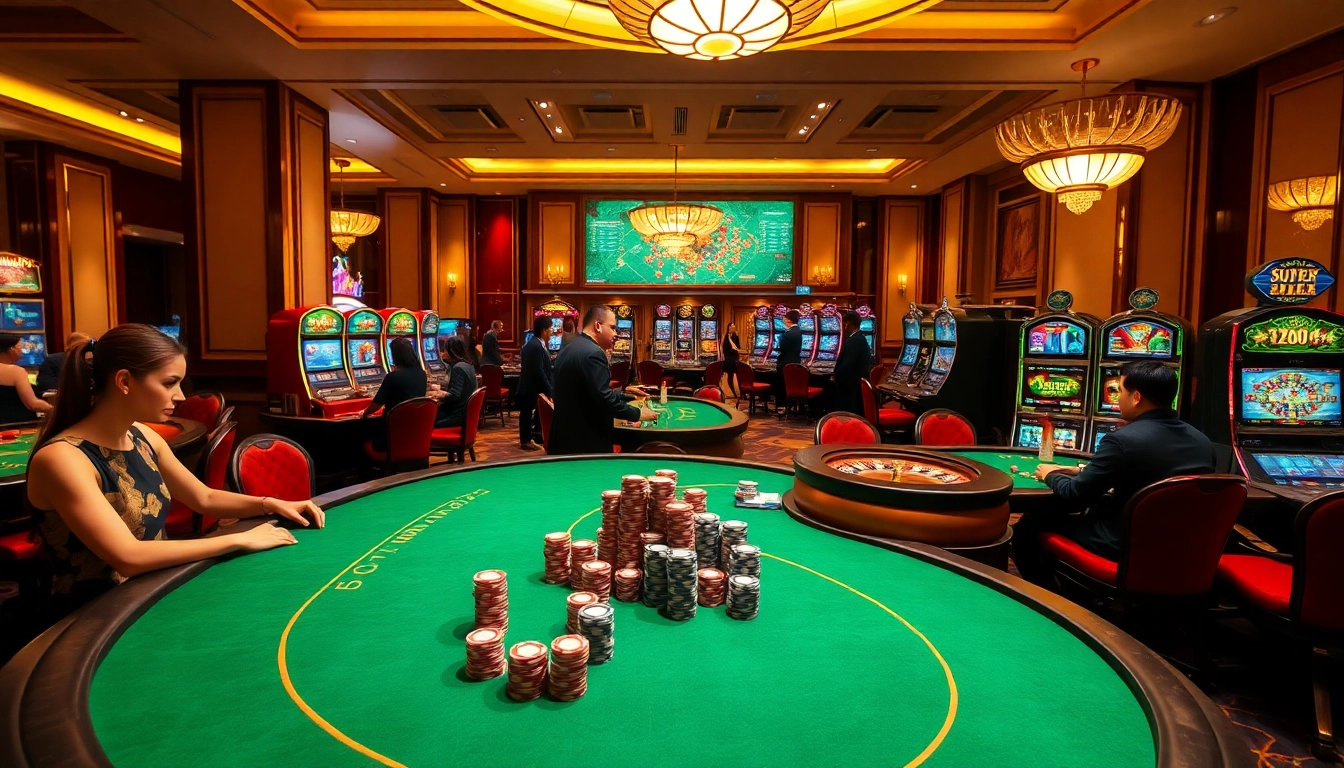 Experience high-stakes gambling at TR88 with luxurious tables and engaging gameplay.