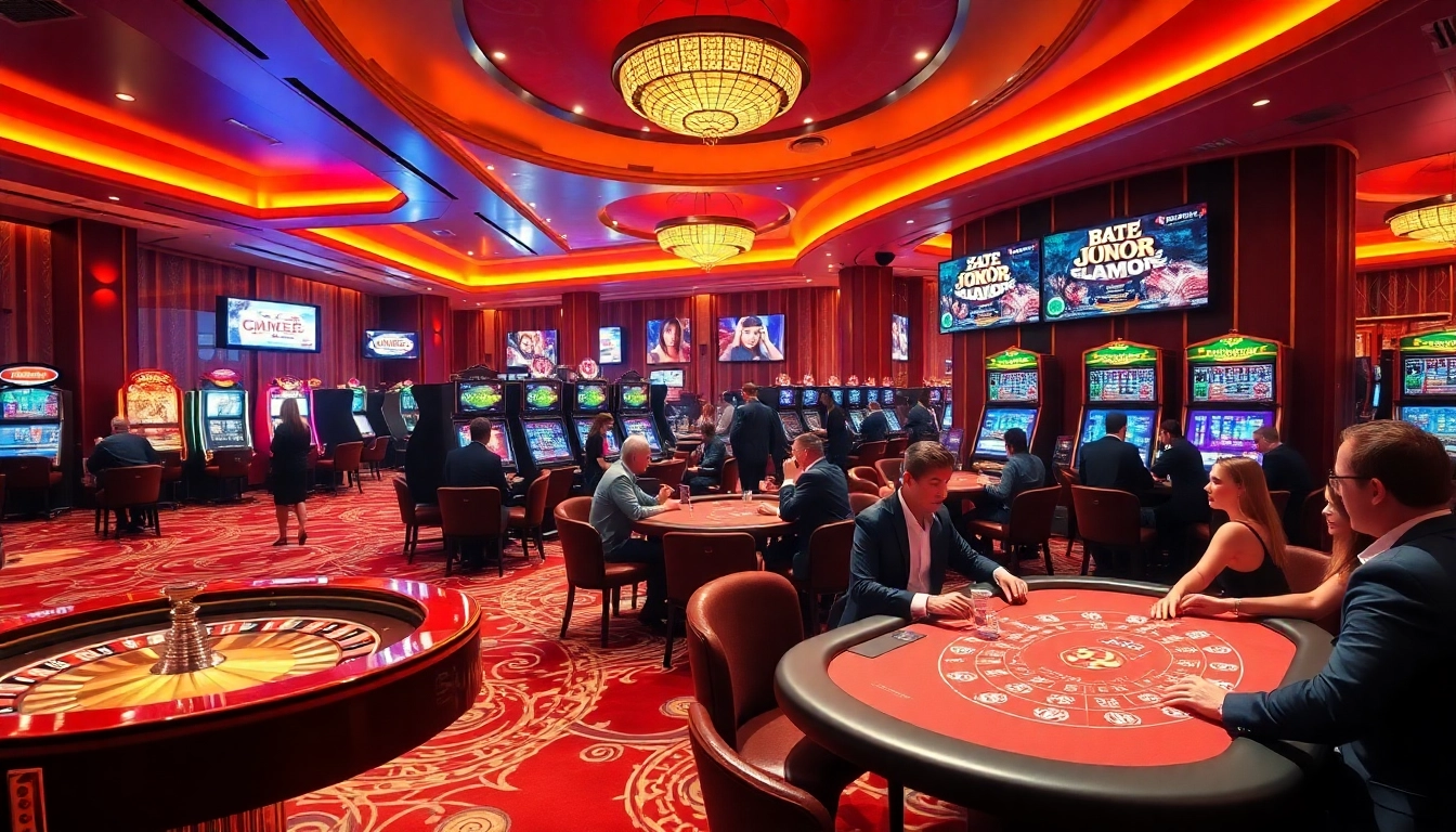 Experience thrilling games at https://mm88.moe/ with vibrant casino tables and players enjoying high stakes.