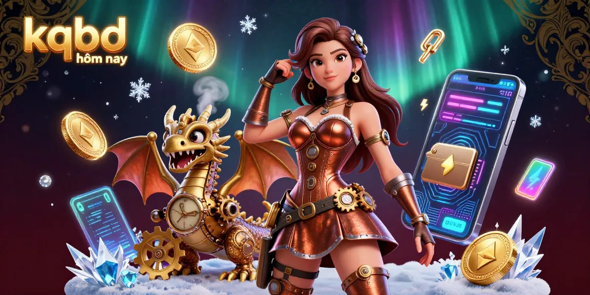 Engage with rapid updates on kqbd hôm nay, showcasing the excitement of the betting world with a steampunk aesthetic.