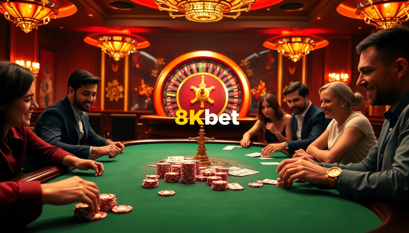 Experience thrilling gameplay at 8kbet with exciting poker action and a dynamic casino atmosphere.