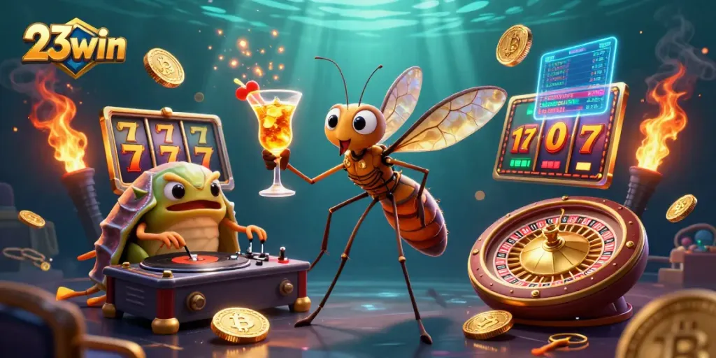 Engage with thrilling 23win casino slots featuring vibrant characters and dynamic gaming elements.