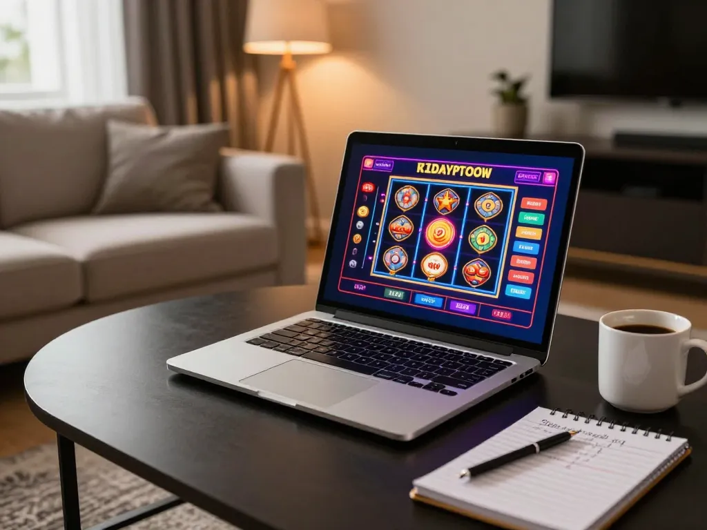 Experience BL555's online casino gaming with an exciting setup showcasing engaging games and strategies