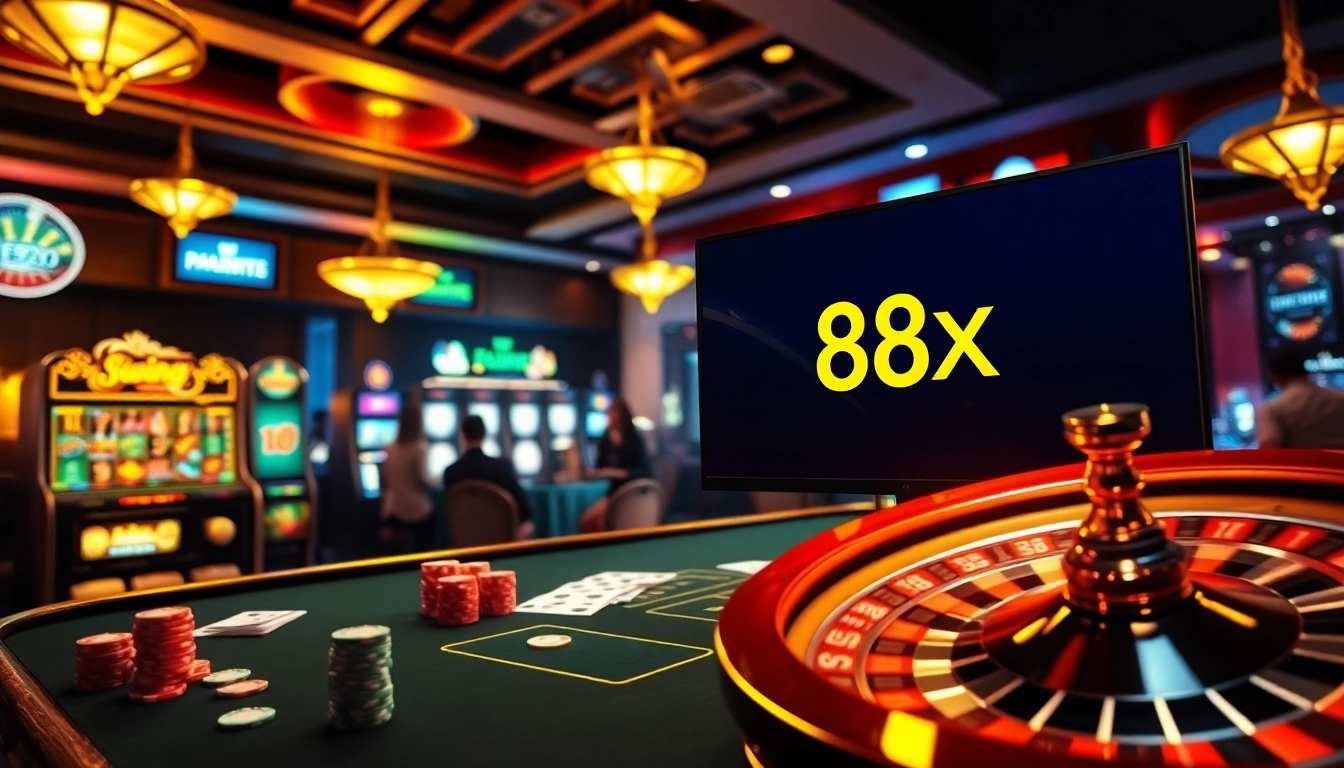 Experience thrilling online gambling at 88xx.co.com with vibrant casino elements.