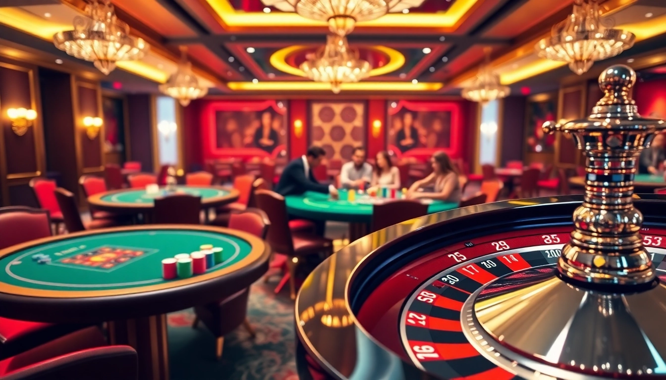 Exciting betting action on Lu88.com with poker chips and roulette wheel.
