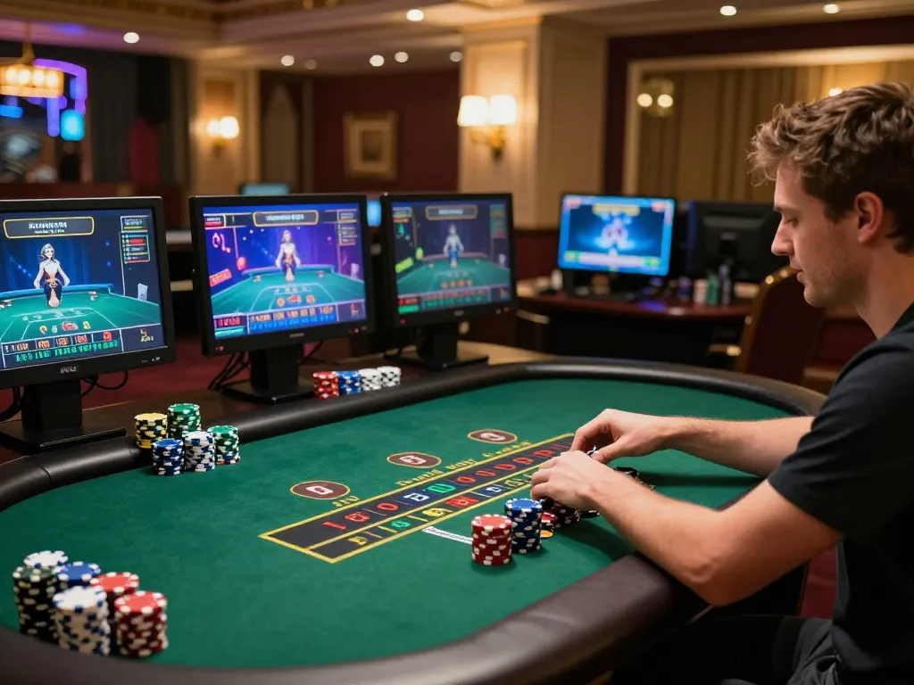 Engaging in live dealer blackjack at HITCLUB online casino, showcasing strategic gameplay and immersive atmosphere.