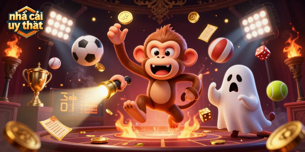 Engage with nhà cái uy tín through thrilling casino fun in a spooky casino scene.