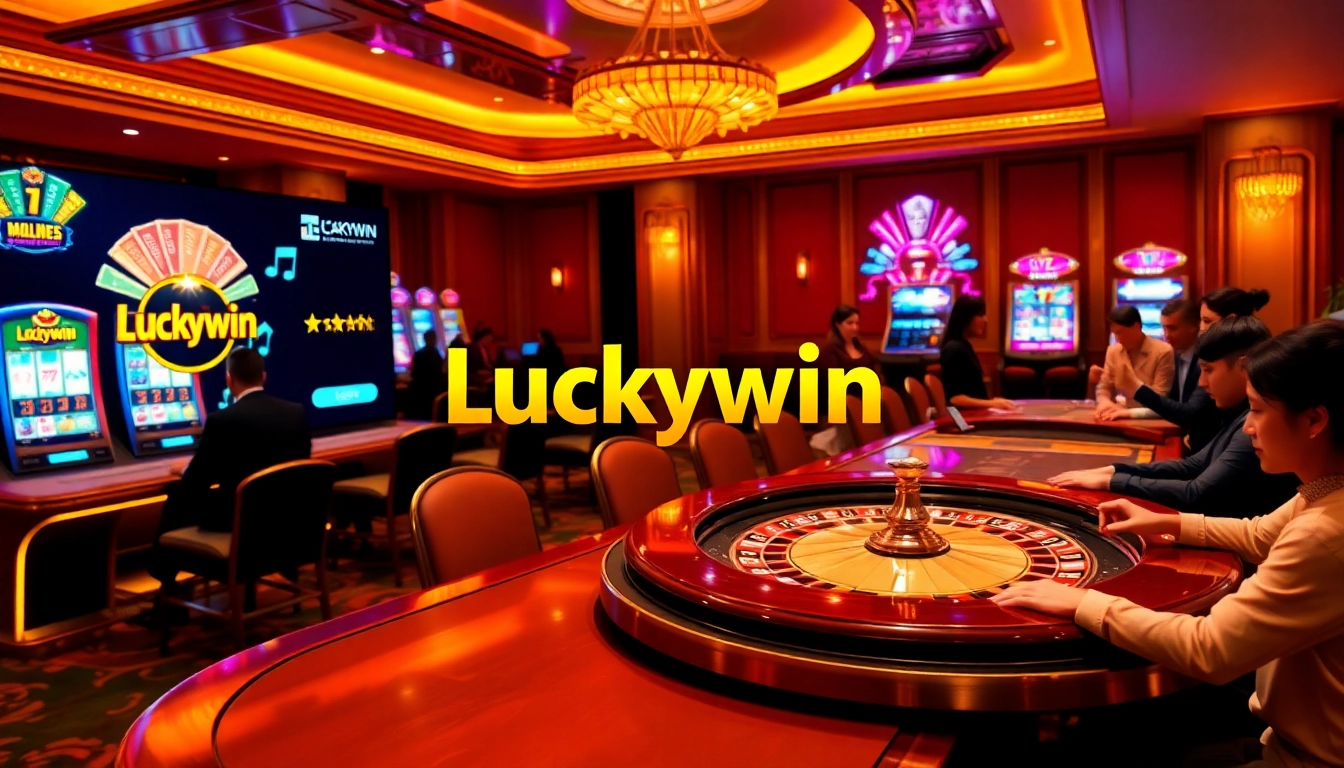 Players enjoying a vibrant Luckywin casino experience with exciting games and promotions.