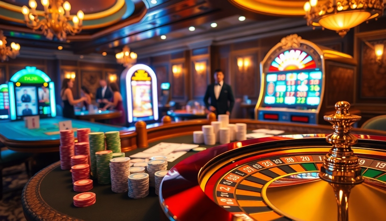 Gamble winning strategies at https://88aa.law/ with a vibrant casino scene featuring tables and slot machines.