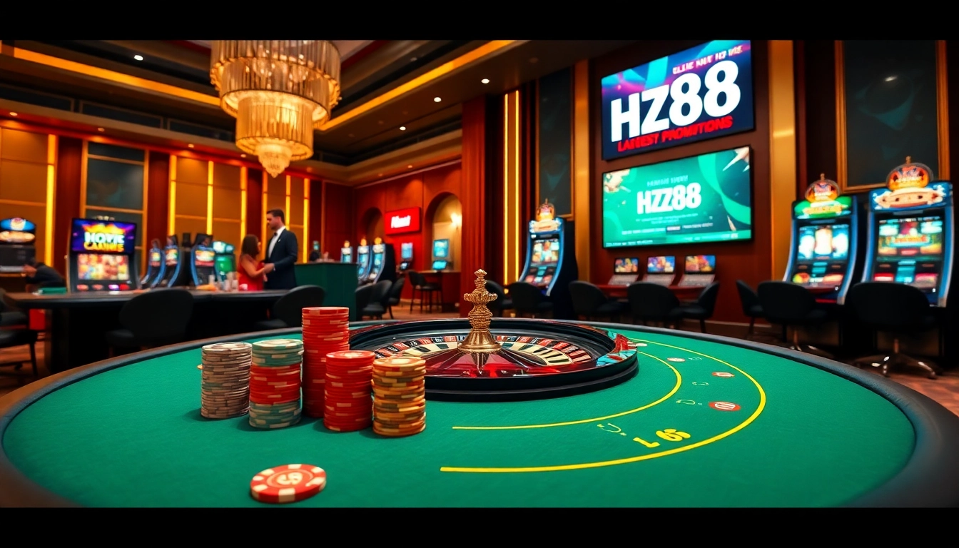 Experience high-stakes excitement at HZ88 with vibrant casino tables and engaging gameplay.