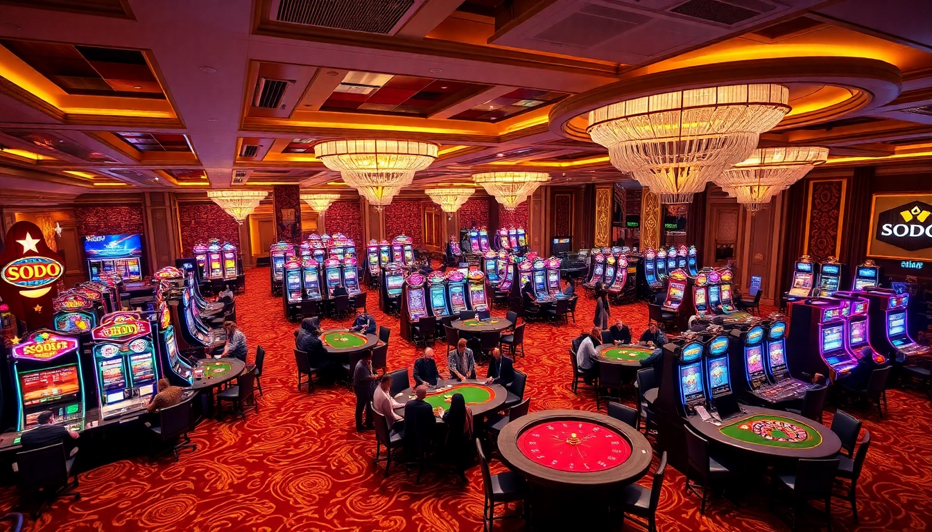 SODO Casino offers players vibrant gaming excitement with dynamic tables and slot machines.