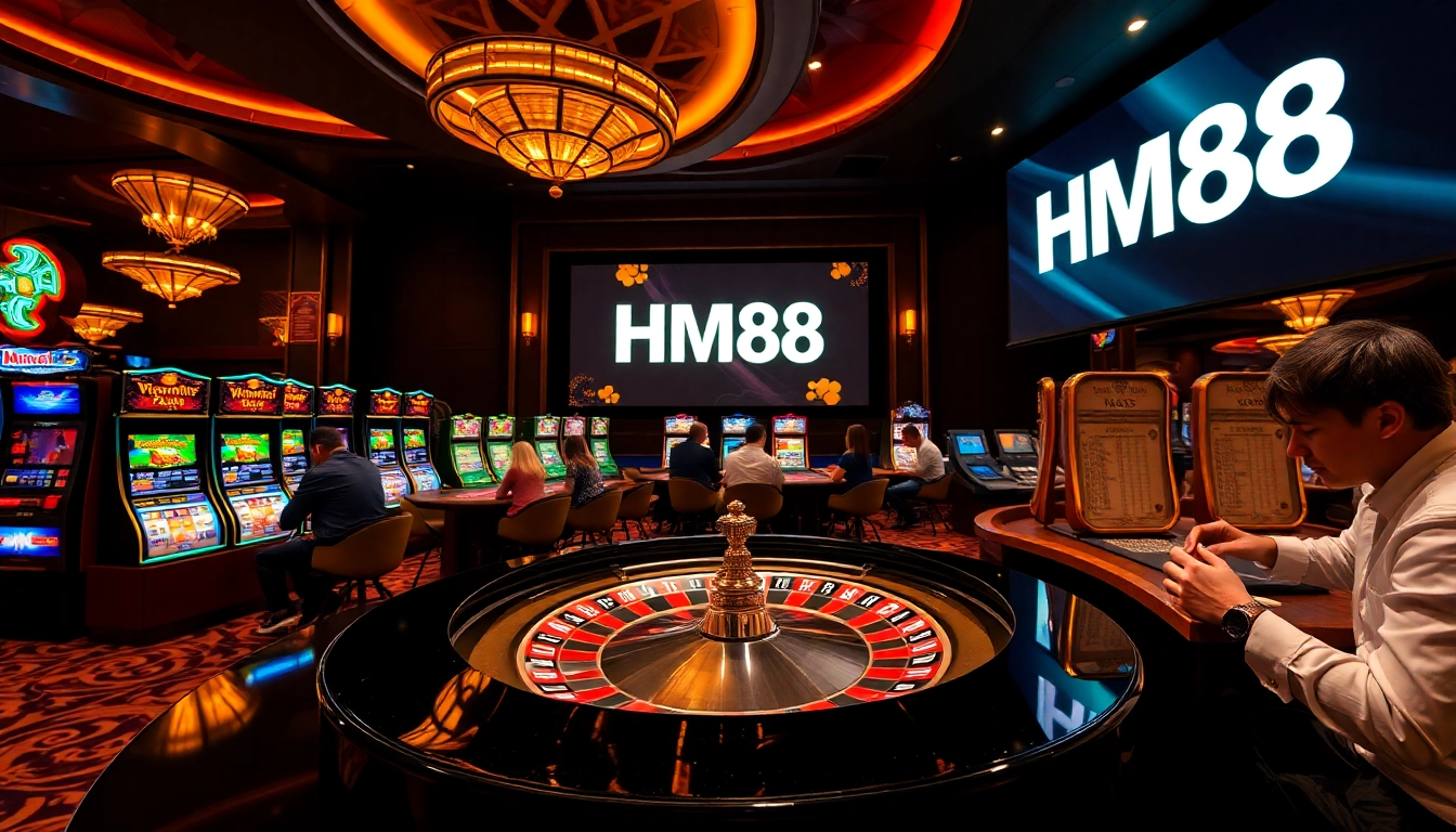 Experience the excitement of gambling at HM88 with vibrant casino games and thrilling slots.