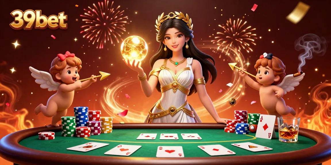 Experience thrilling game action at 39bet with a stunning casino illustration showcasing poker excitement.