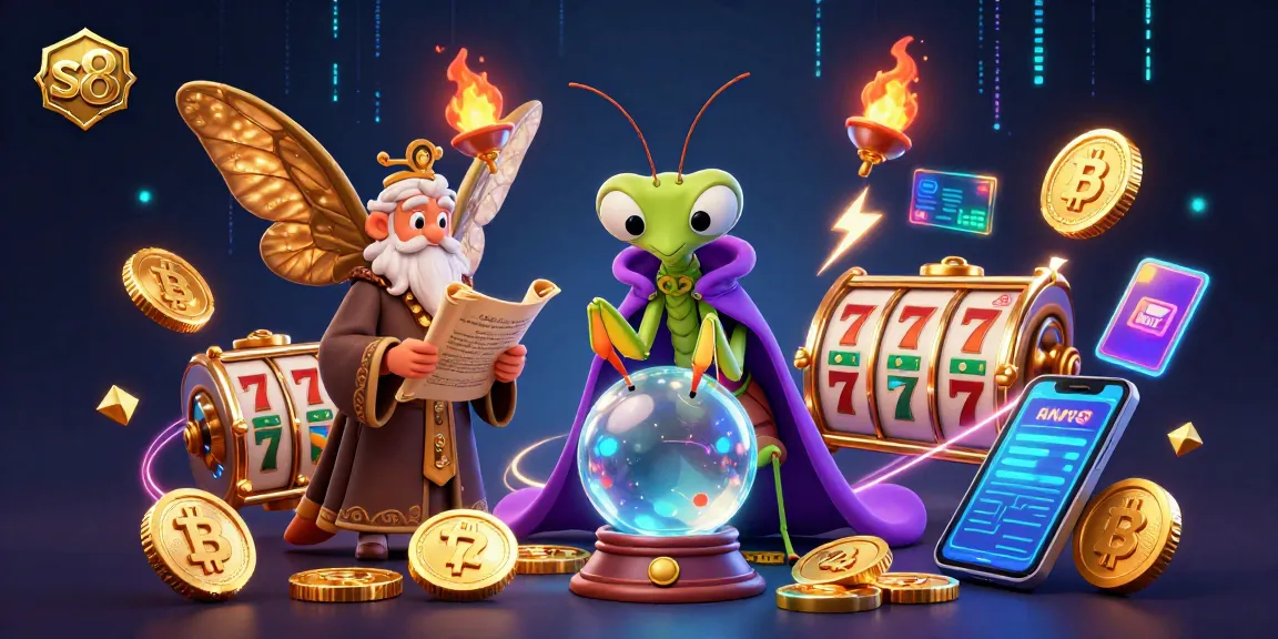 Win big with s8 slots featuring fortune tellers and vibrant casino elements