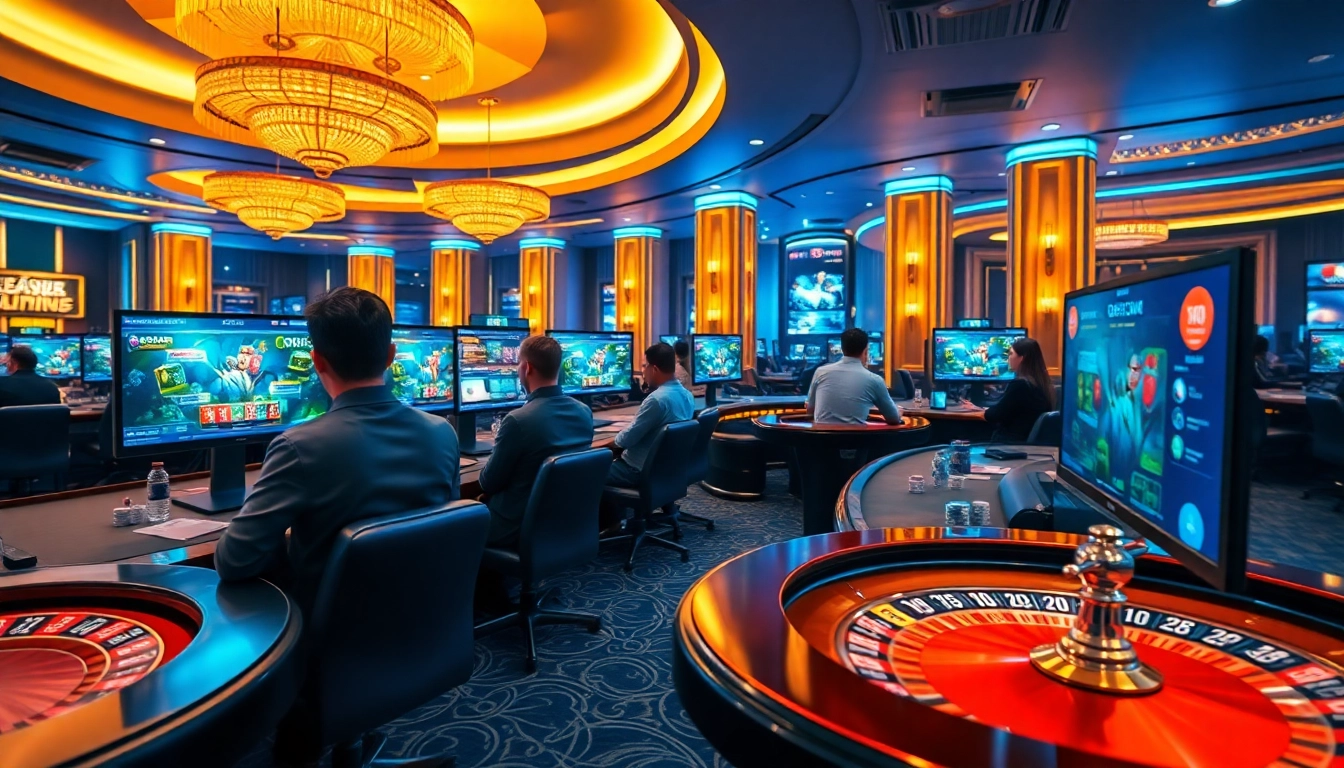 Experience the thrill of เล่นคาสิโนผ่านเบราว์เซอร์ in a luxurious online gaming environment.