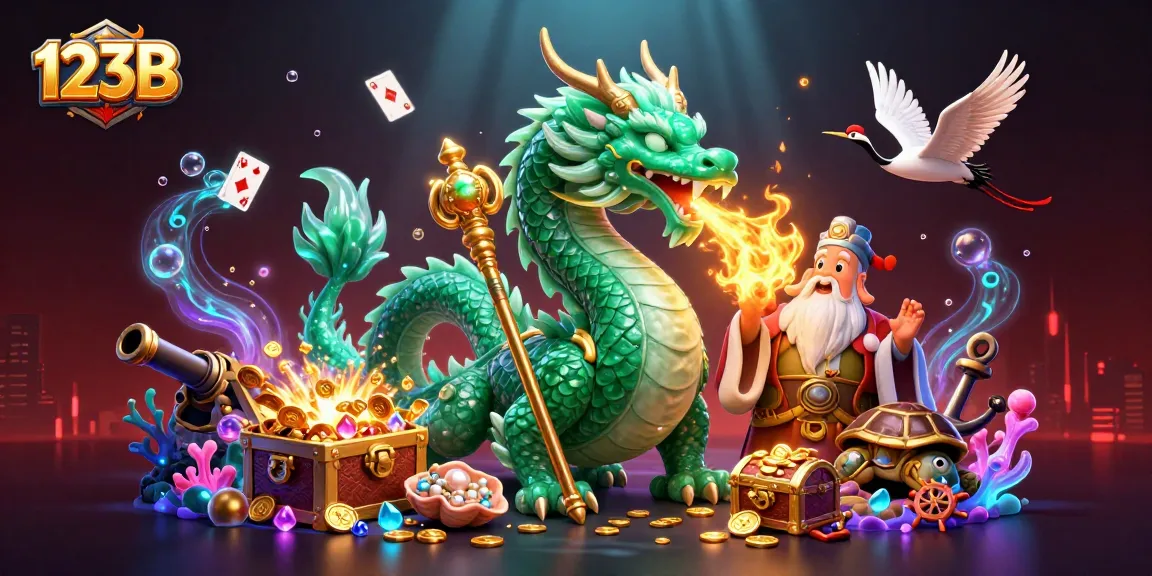Experience thrilling gameplay at 123B with a vibrant 3D casino scene full of action.