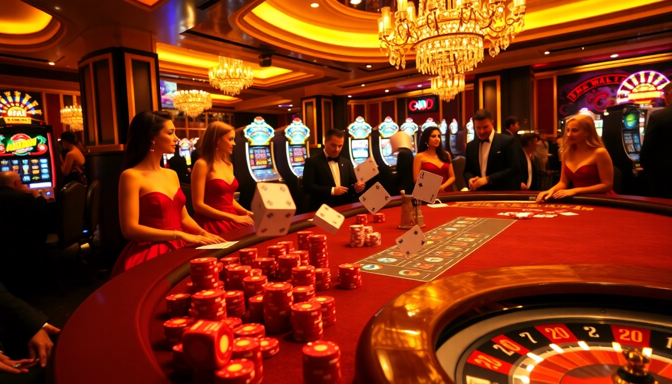 Lương Sơn TV offers an engaging online gambling experience with vibrant casino visuals, capturing excitement and luxury.