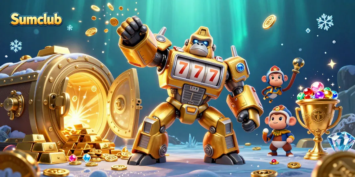 Join the thrilling excitement at Sumclub with an explosive gold-themed gaming adventure.