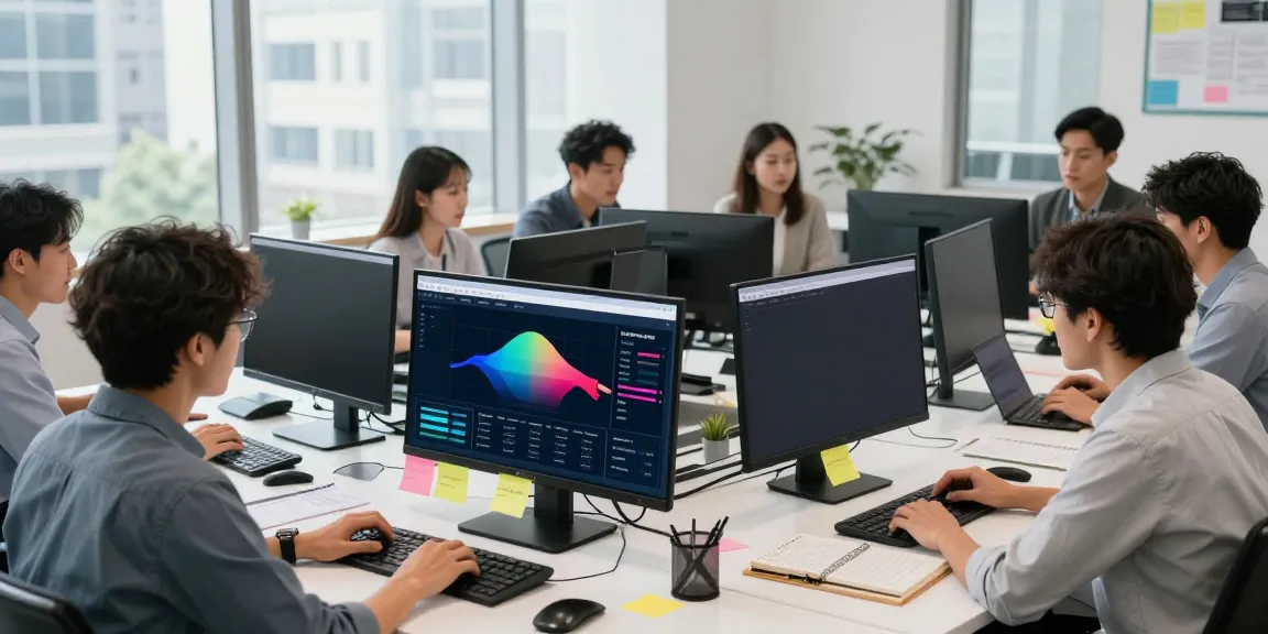 Team discussing instant indexing strategies in a modern office setting.