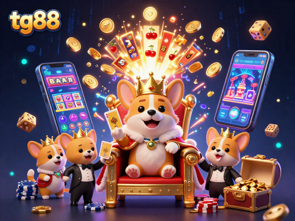 Experience thrilling gameplay with tg88, featuring animated jackpot scenes and charismatic casino characters.