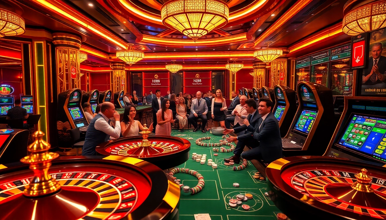 Experience excitement at hz88 with luxurious casino games, roulette wheels, and poker action.