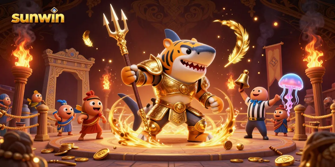 Experience thrilling gameplay at Sunwin with jackpot slots and casino action featuring vivid characters.