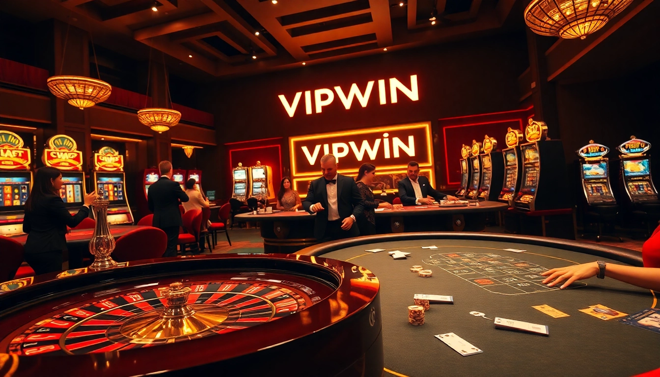 Experience thrilling gameplay at VIPWIN CC with vibrant casino tables and engaging players.