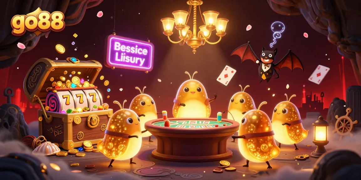 Play exciting games at go88 with glowworms lighting up the casino scene and dynamic slot elements.