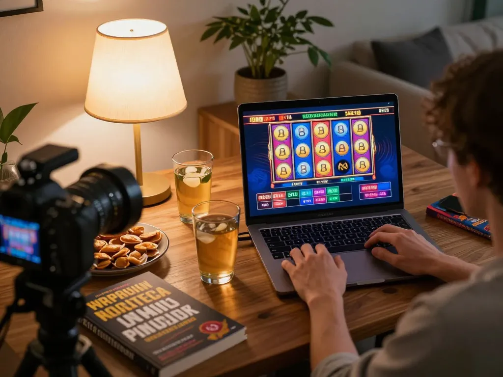 Engaging in online slot games at home with five88 platform, relaxed atmosphere and strategic focus