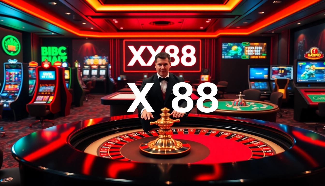 Experience thrilling gaming at XX88 with professional dealers and vibrant casino tables.