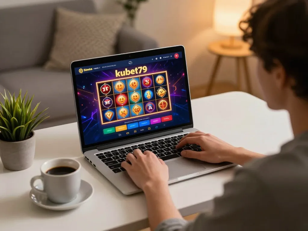 Engaging online gaming scene at kubet79 with vibrant casino interface and cozy atmosphere.