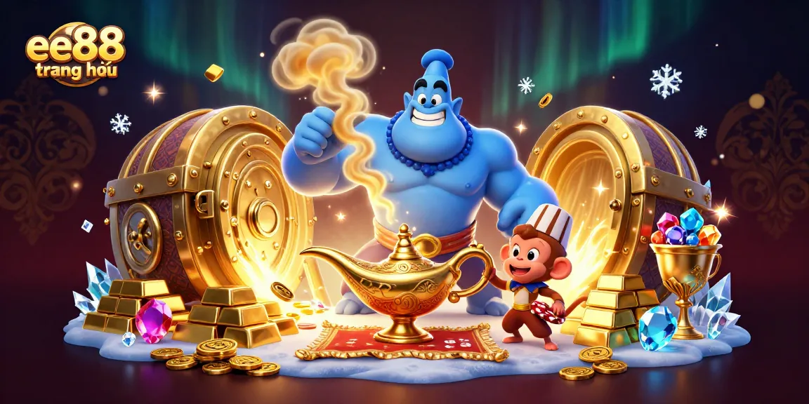 Engage in vibrant gaming action with ee88 trang chủ, showcasing colorful characters emerging from a magical realm.