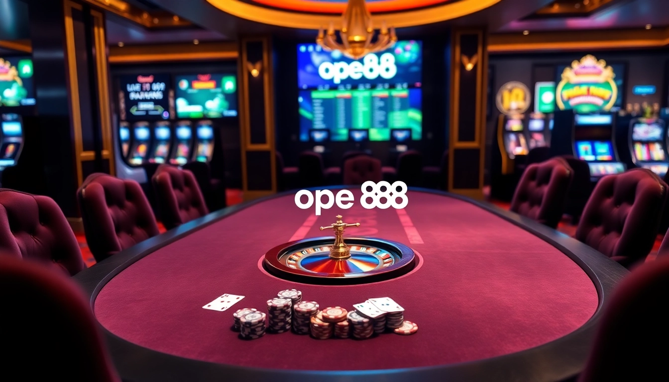 Experience thrilling gameplay at open88 with engaging poker tables and vibrant casino ambiance.