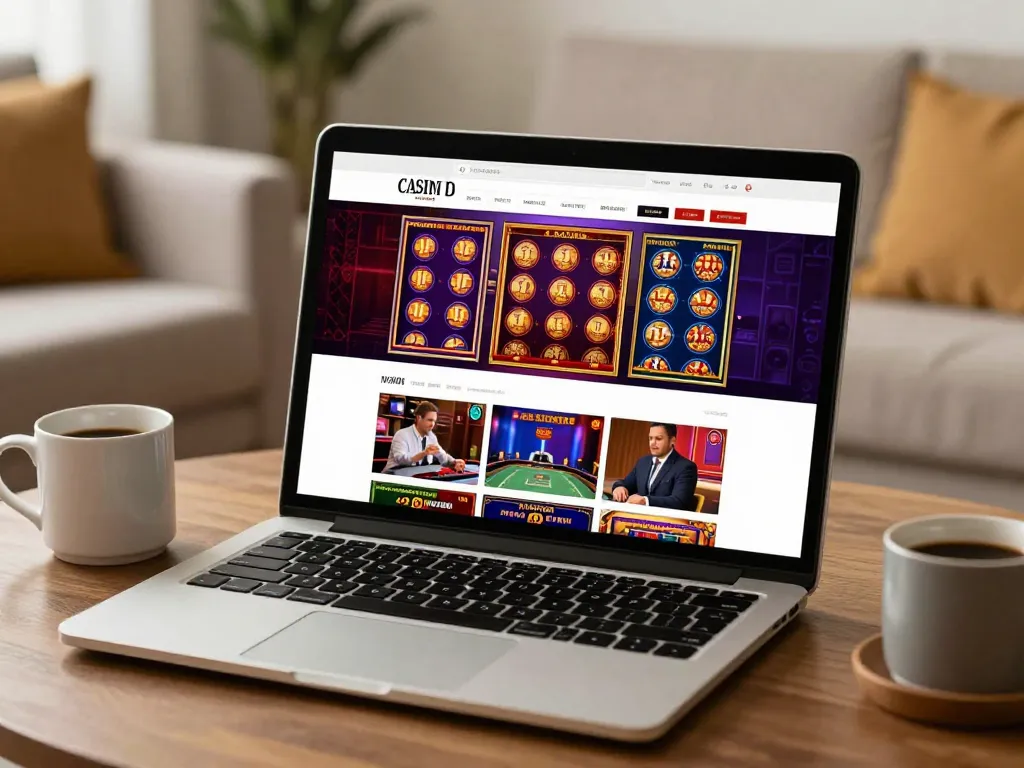 Engaging NK88 online casino interface displayed on a laptop for strategic gameplay at home.