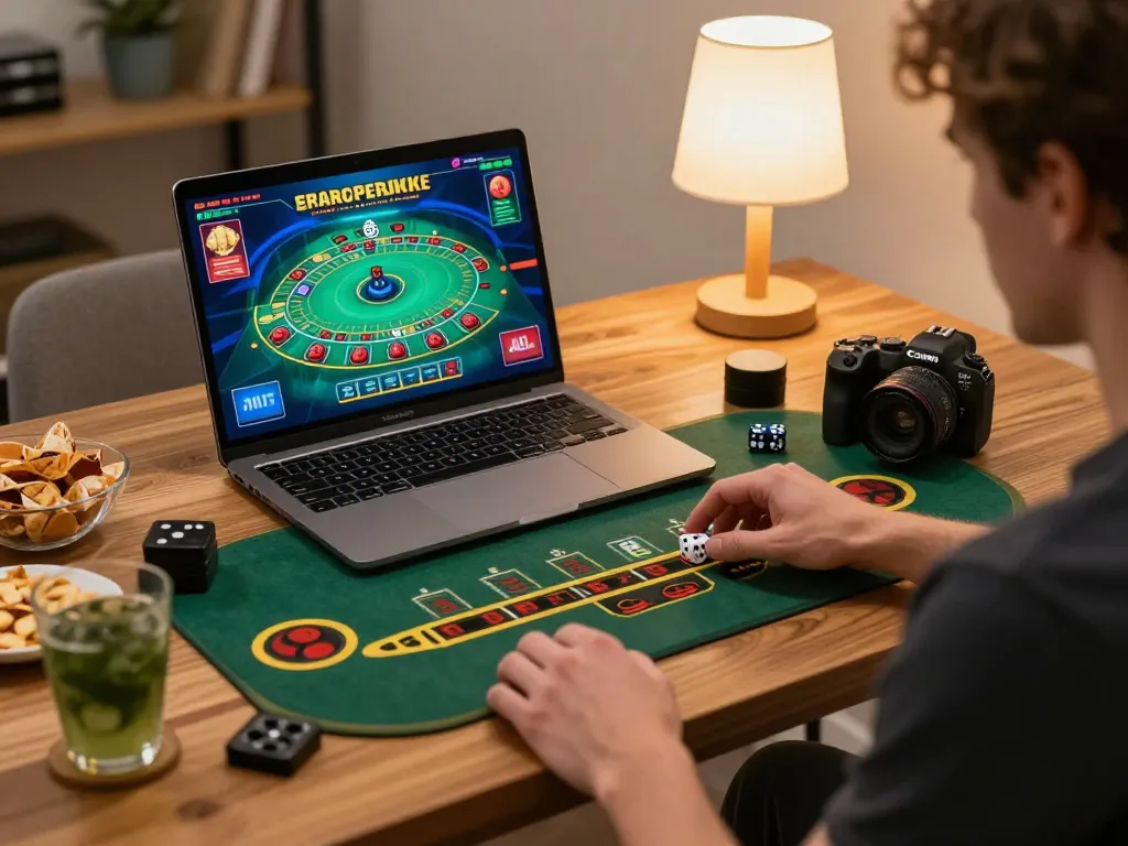 Player preparing to roll dice in an online casino on LC88, highlighting strategic gameplay.