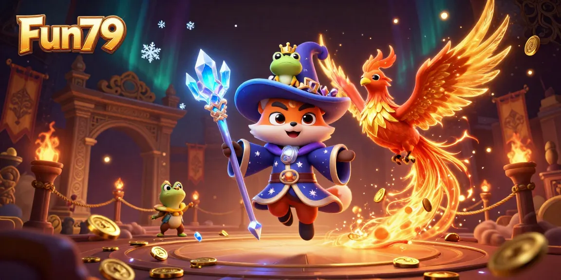 Engage in thrilling gameplay at Fun79 Casino with vibrant characters and immersive slots elements.