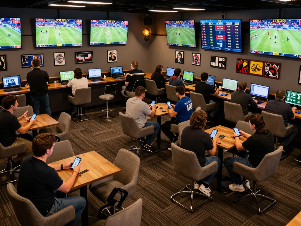 Bsport users placing live bets in dynamic sportsbook environment with multiple screens