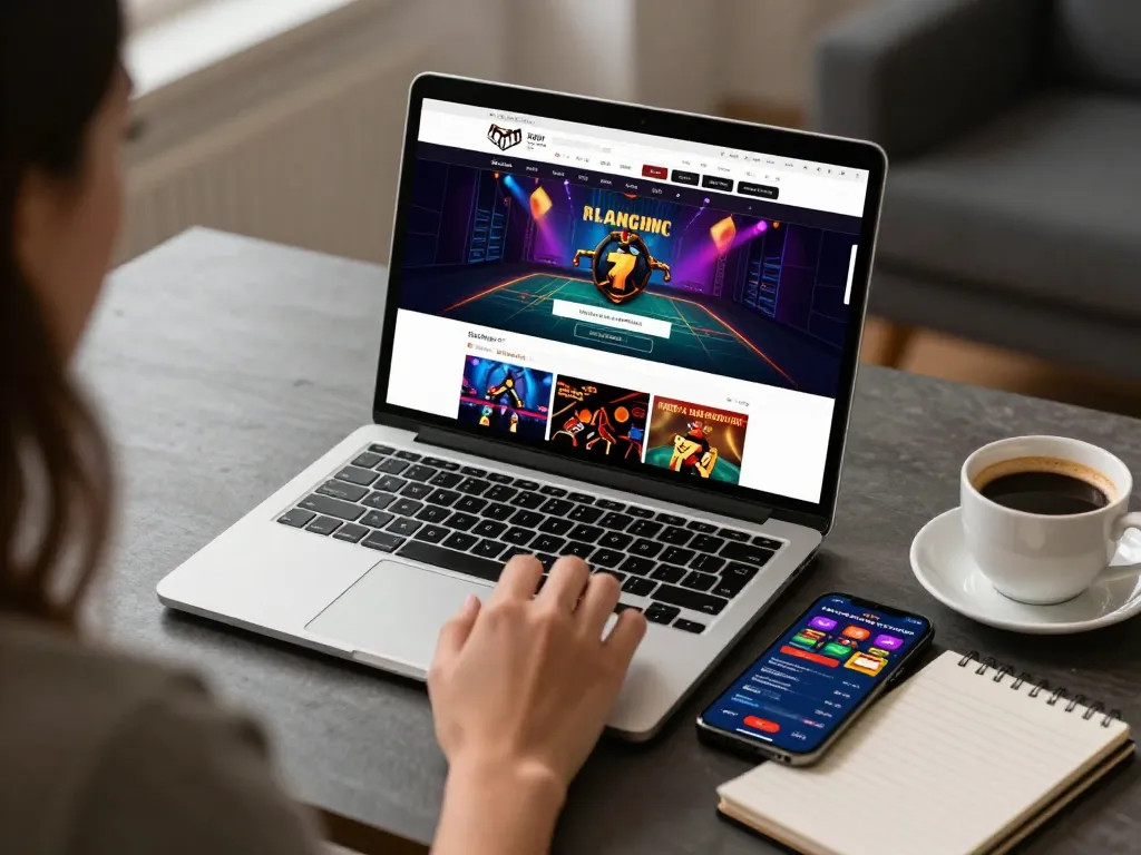 Play online at https://9bet9.in.net using a laptop and smartphone alongside strategy notes.