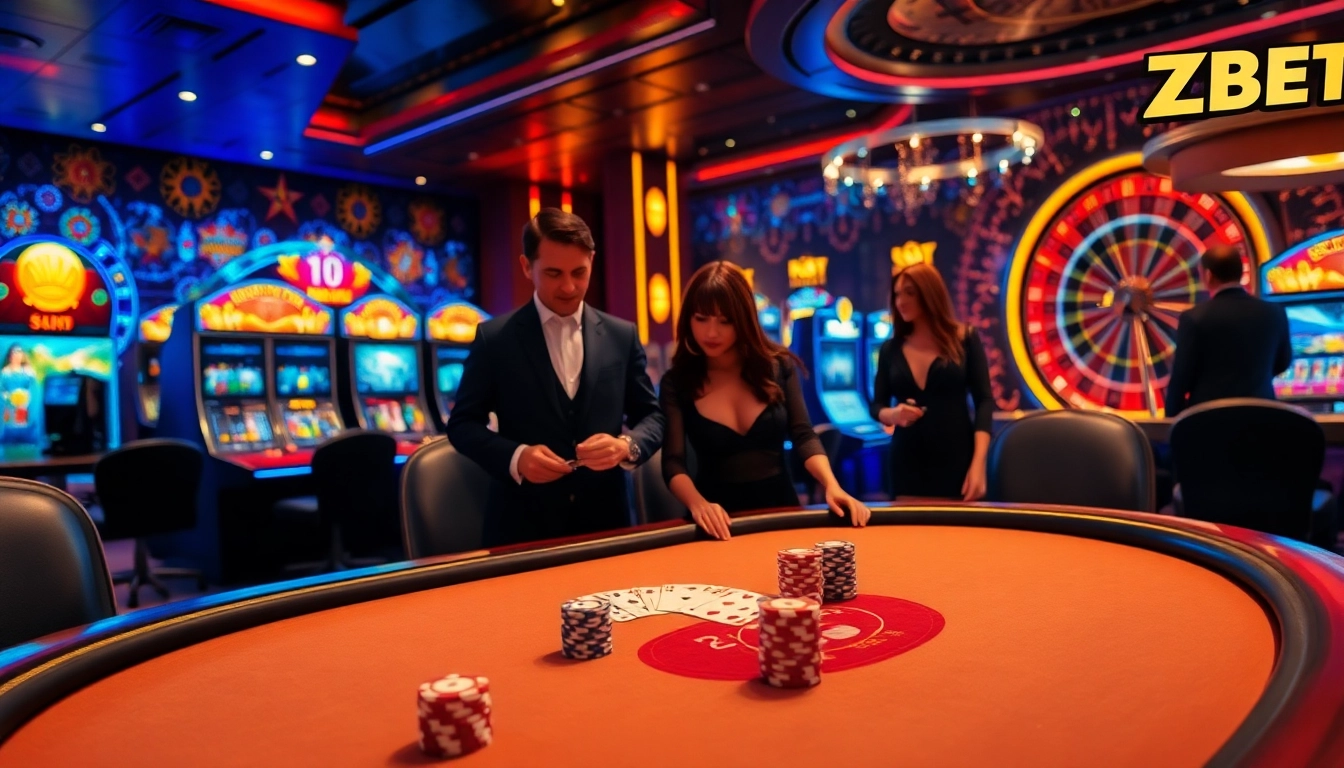 Experience the thrill of gambling with ZBET at a luxurious casino filled with excitement and high-stakes action.