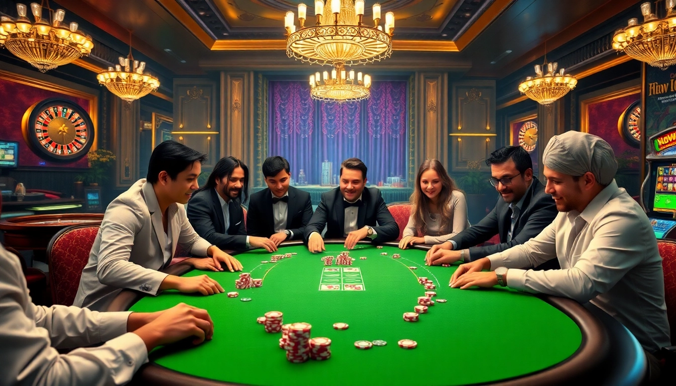 Experience the excitement of betting at alo789 with a luxury casino poker scene.