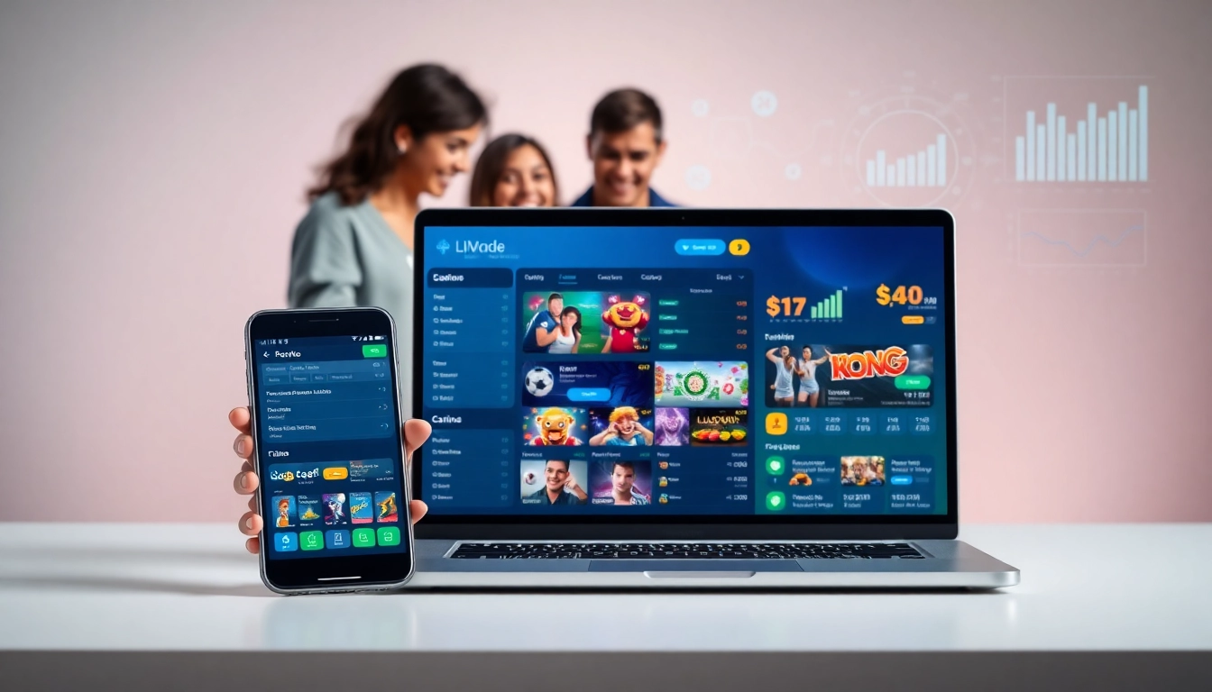 88vv online betting platform interface on smartphone and laptop, showcasing sports betting and casino games