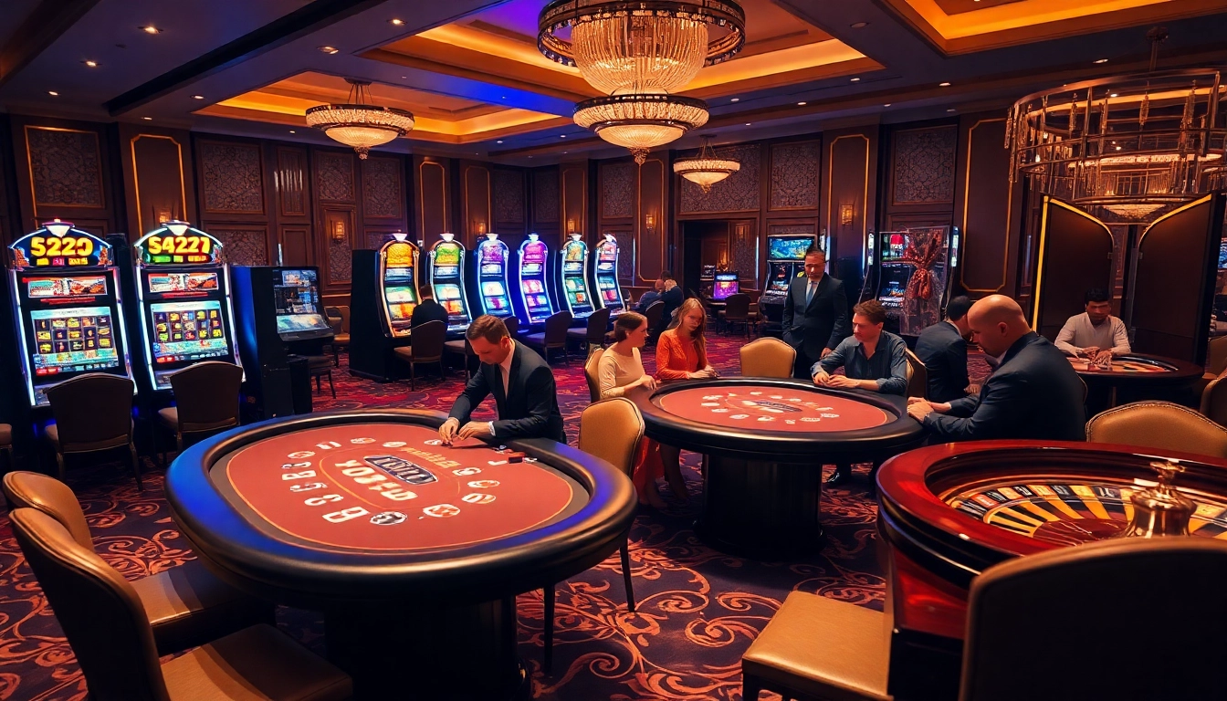 Players enjoying high-stakes games at https://tr88.work/, experiencing luxury and excitement.