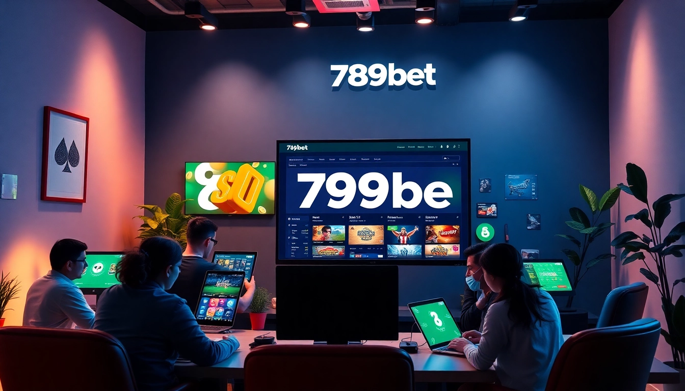 Engaging online gambling experience at 789bet with diverse users enjoying various games.